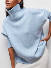 Womens Black Turtleneck Sweater Elegant Warm Comfortable 2