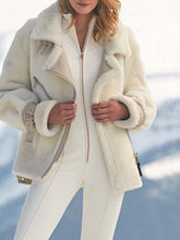 Womens Plush Zip-Up Cardigan Jacket - Stylish and Warm for Fall 1