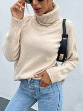 Loose-Fitting Acrylic Turtleneck Sweater - Chic and Casual 1