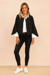 Aeria | Elegant cape-style jacket 0