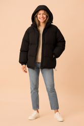Alex | Unisex Short Winter Jacket with Hood 0