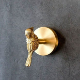 Brass Animal Wall Hook Rack Gold Accents 0