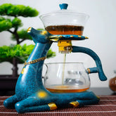CeramiTea | Handcrafted Ceramic Animal Teapot Set for Elegant Home Tea Serving 0