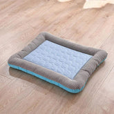 Cooling dog bed with ice silk material 0