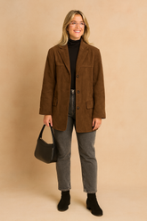 Emma | Women's Short Jacket with Lapels and Pockets 0