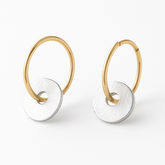 Gold-Plated Hoop Earrings – Elegant Silver Jewelry 0