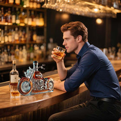 Harley Motorcycle Shaped Whiskey Decanter for Home Bar 2