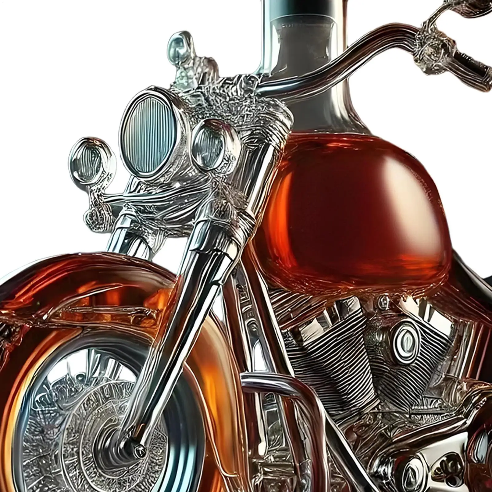 Harley Motorcycle Shaped Whiskey Decanter for Home Bar 5