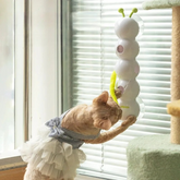 Interactive worm rod cat toy with automatic pop-up 0