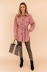 Klaudia | Shirt jacket with belt 0