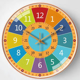 Learning Wall Clock for Children – Colorful Eco-Friendly Design, 20 cm, Easy to Hang 0