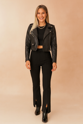 Lena | Short Motorcycle Jacket 0