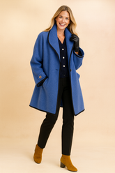 Lena | Stylish jacket with contrasting piping 0