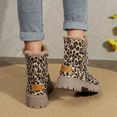 Leopard Print Snow Boots for Women – Cozy & Stylish Winter Footwear 0