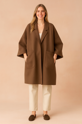 Lidia | Oversize coat with large pockets 0
