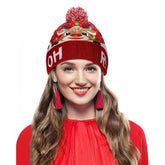 Light Up Christmas Hat with Colorful LED Lights – Stretchy Knit Beanie for All Ages and Holiday Celebrations 0