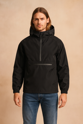 Men's winter raincoat with hood 0