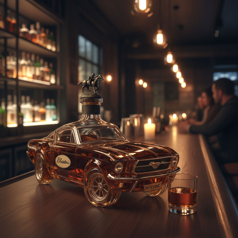 Mustang Car Shaped Whiskey Decanter for Home Bar 1