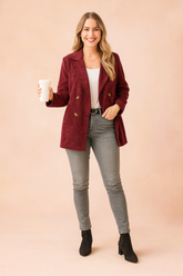 Natalia | Double-breasted jacket in a casual style 0