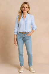 Riva | Chic blouse with a delicate finish 0