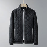 Men's quilted insulated jacket with zipper