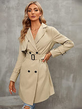 Zuzanna | Double-breasted trench coat with belt
