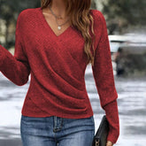 Kalina | Sweater with a wrap neckline