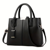 Women's Elegant Spacious Handbag Versatile PU Leather 0