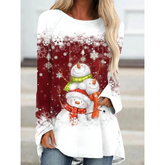 Women's Festive Long Sleeve Sweater Cozy Knit 0