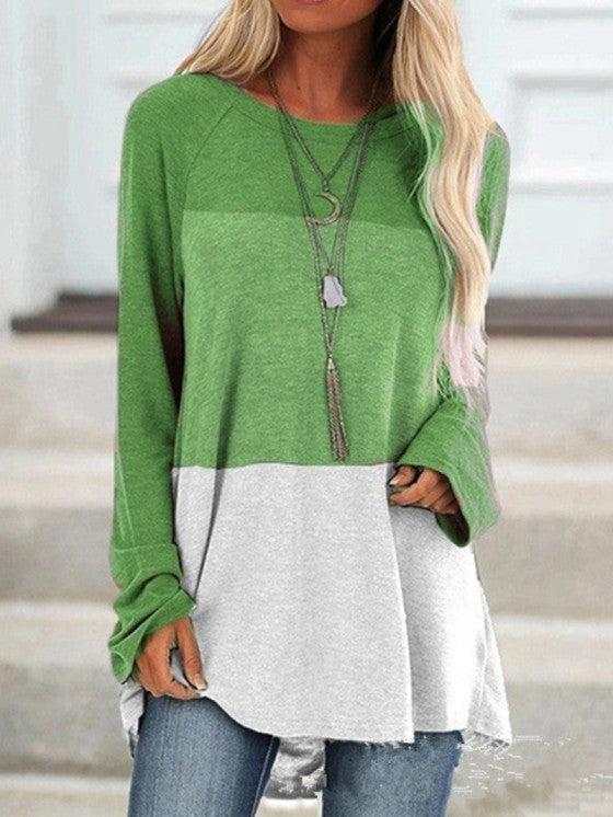 Womens Casual Tunic Top for Leggings – Long Sleeve Round Neck Polyester Tunic Tops for Women, Sizes S to 5XL 5