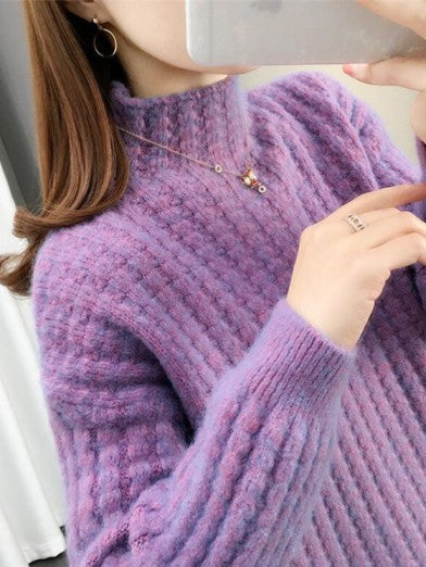 Womens Black Turtleneck Sweater Stylish Lightweight Soft Blend 2