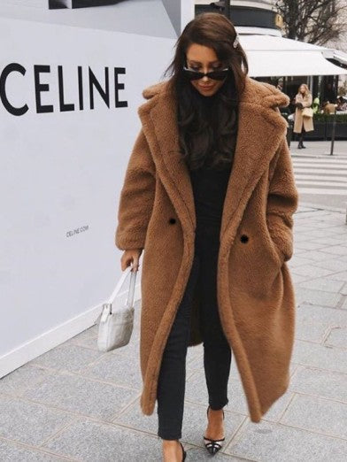 Womens Glamorous Long Faux Fur Jacket 2