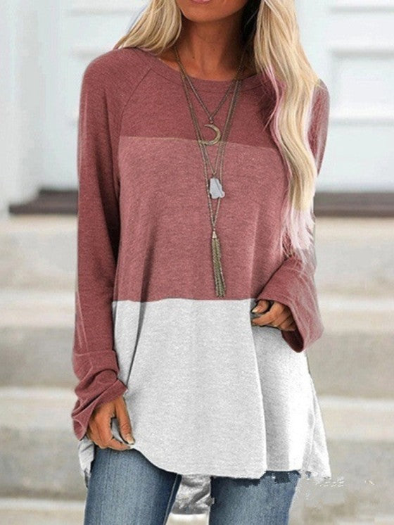 Womens Casual Tunic Top for Leggings – Long Sleeve Round Neck Polyester Tunic Tops for Women, Sizes S to 5XL 3