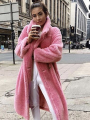 Womens Glamorous Long Faux Fur Jacket 3