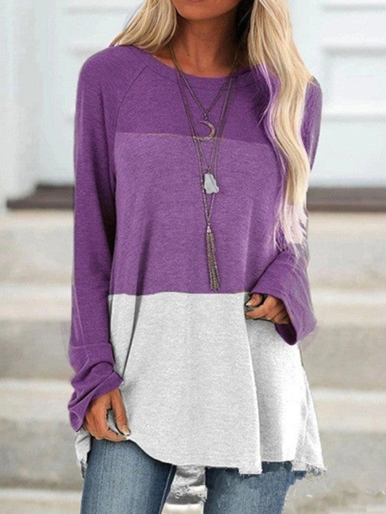 Womens Casual Tunic Top for Leggings – Long Sleeve Round Neck Polyester Tunic Tops for Women, Sizes S to 5XL 2