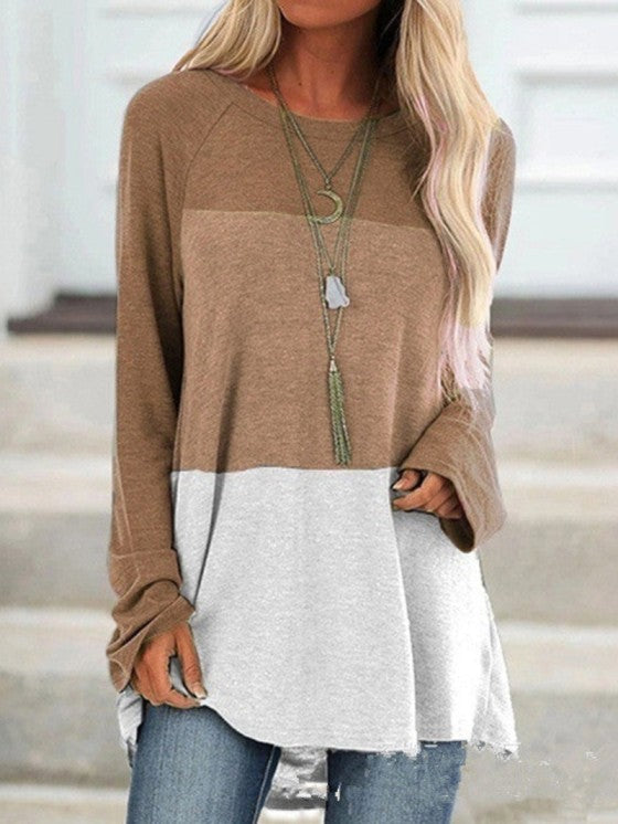 Womens Casual Tunic Top for Leggings – Long Sleeve Round Neck Polyester Tunic Tops for Women, Sizes S to 5XL 1