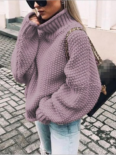Womens Black Turtleneck Sweater - Comfortable Cotton Blend Casual Style for Winter 4