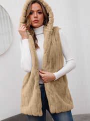 Womens Faux Fur Hooded Jacket - Style and Warmth for Winter 1