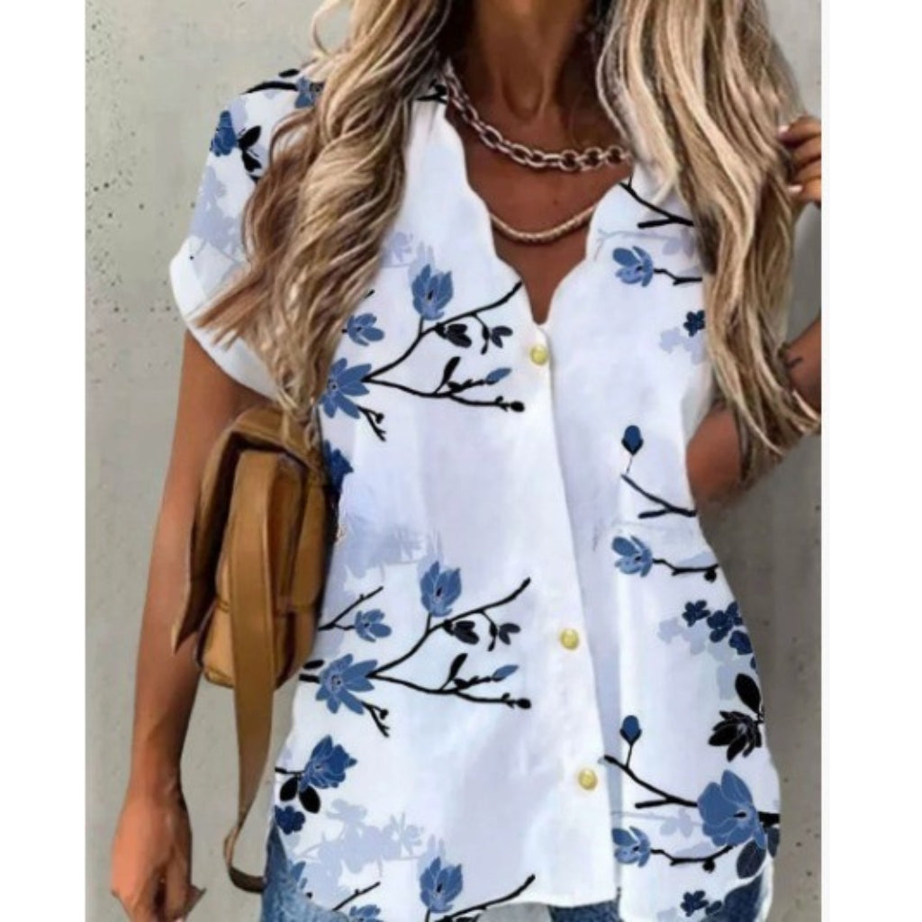 Floria | Blouse romantique avec un imprimé floral