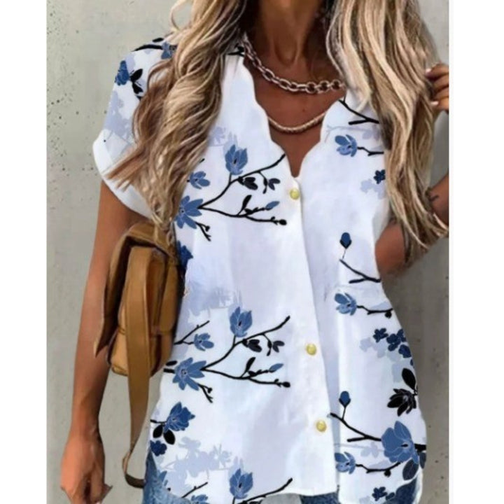 Floria | Blouse romantique avec un imprimé floral