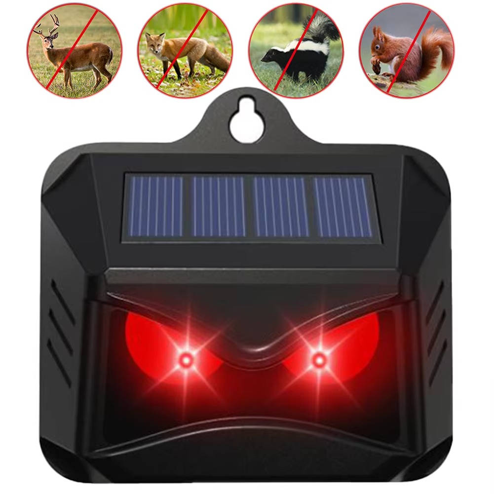 2 pcs solar powered ultrasonic animal repeller 5