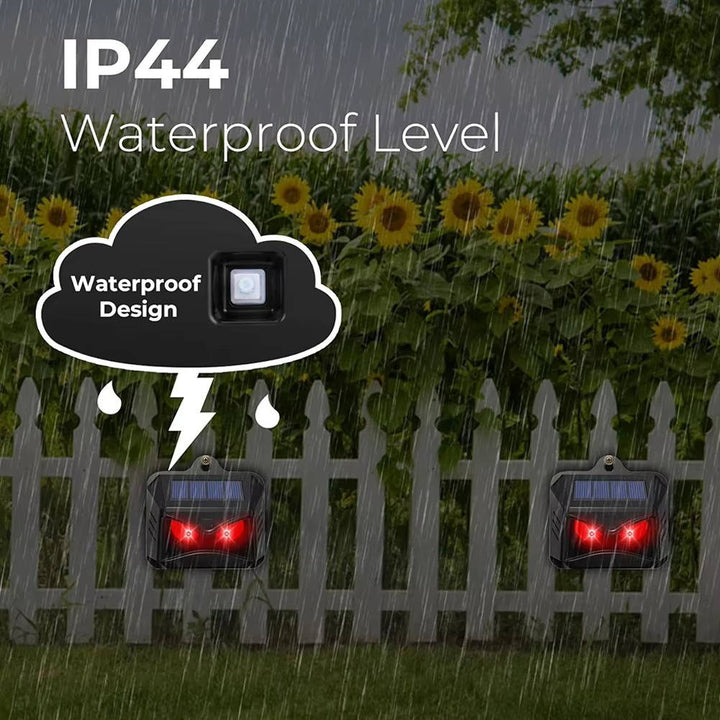 2 pcs solar powered ultrasonic animal repeller 6