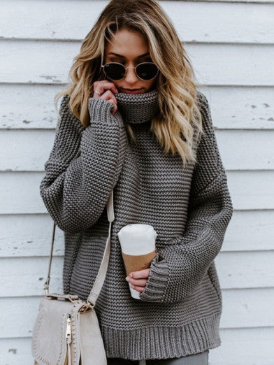 Womens Oversized Turtleneck Sweater in Soft Knit – Comfortable and Stylish for Winter 8