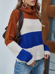 Chic Rayé – Striped Acrylic Turtleneck Sweater 2