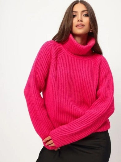 Knitted Turtleneck Tunic for Women – Stylish and Comfortable Layering Top for Leggings, Available in Multiple Colors 6