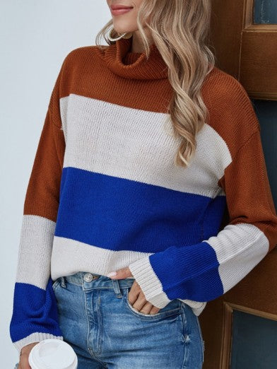 Chic Rayé – Striped Acrylic Turtleneck Sweater 1