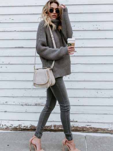 Womens Oversized Turtleneck Sweater in Soft Knit – Comfortable and Stylish for Winter 3