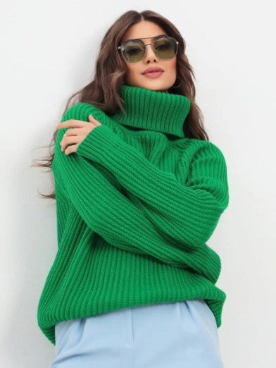 Knitted Turtleneck Tunic for Women – Stylish and Comfortable Layering Top for Leggings, Available in Multiple Colors 4