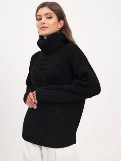 Knitted Turtleneck Tunic for Women – Stylish and Comfortable Layering Top for Leggings, Available in Multiple Colors 2