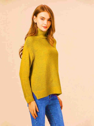 Womens Oversized Turtleneck Sweater in Soft Knit – Comfortable and Stylish for Winter 5